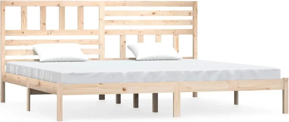 vidaXL tömör fenyőfa ágykeret 200 x 200 cm