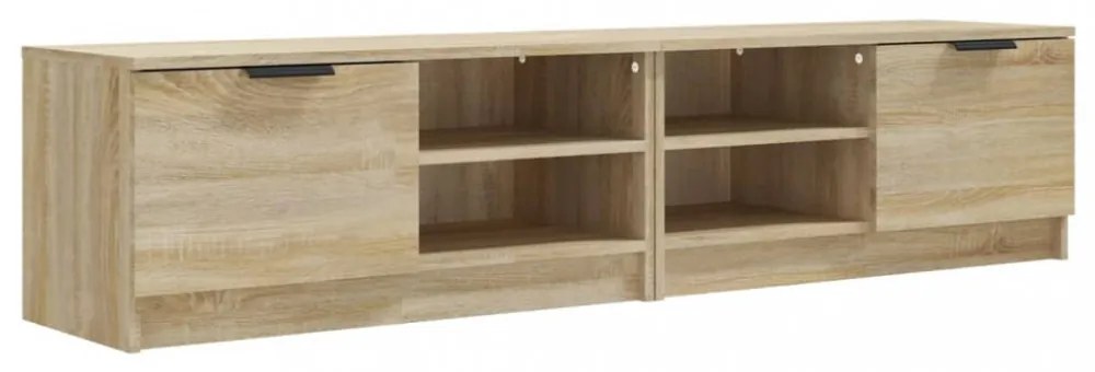 2 db sonoma-tölgy színű szerelt fa TV-szekrény 80x35x36,5 cm