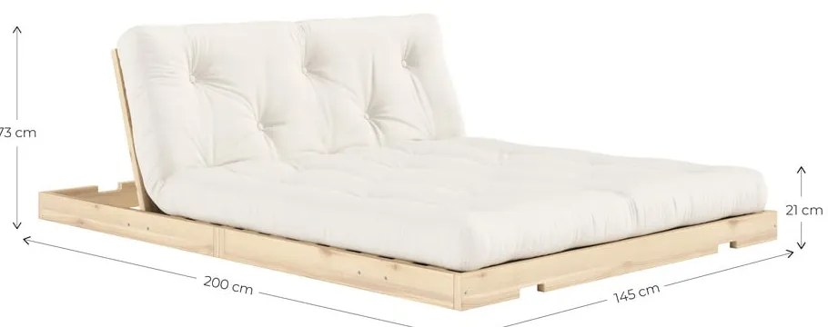 Téglavörös-terrakotta színű kinyitható kanapé 145 cm Flip – Karup Design