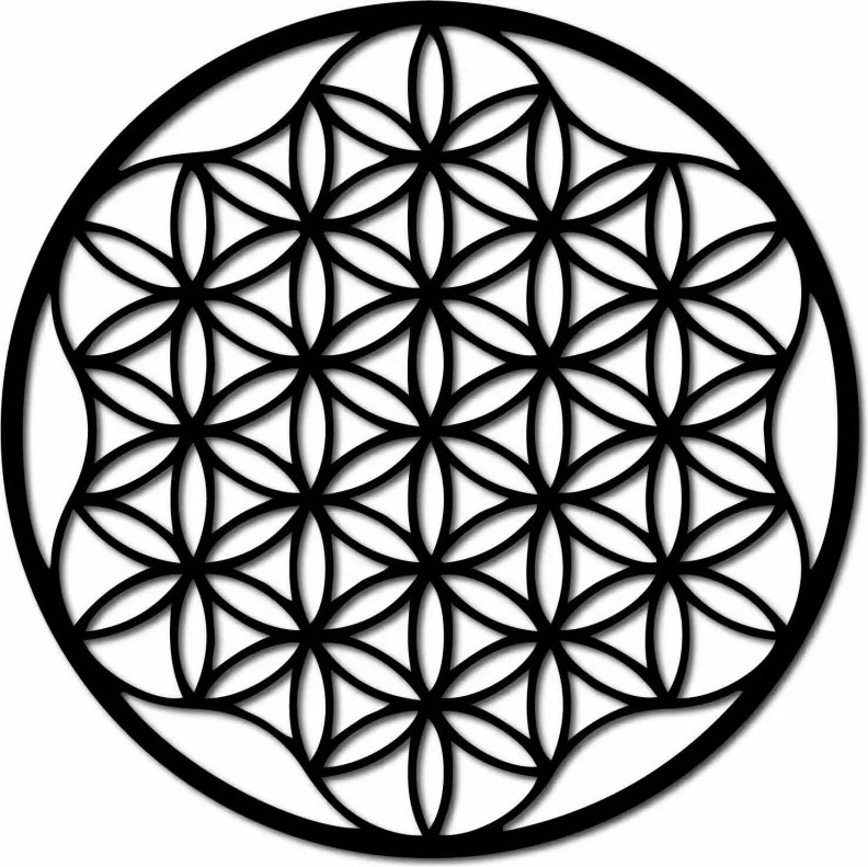 Mandala festmény a falon rétegelt lemezből, maximum 120 cm-ig