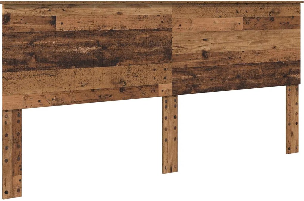 vidaXL Fejtámla fejtámlával Öreg fa 200 cm Faanyag