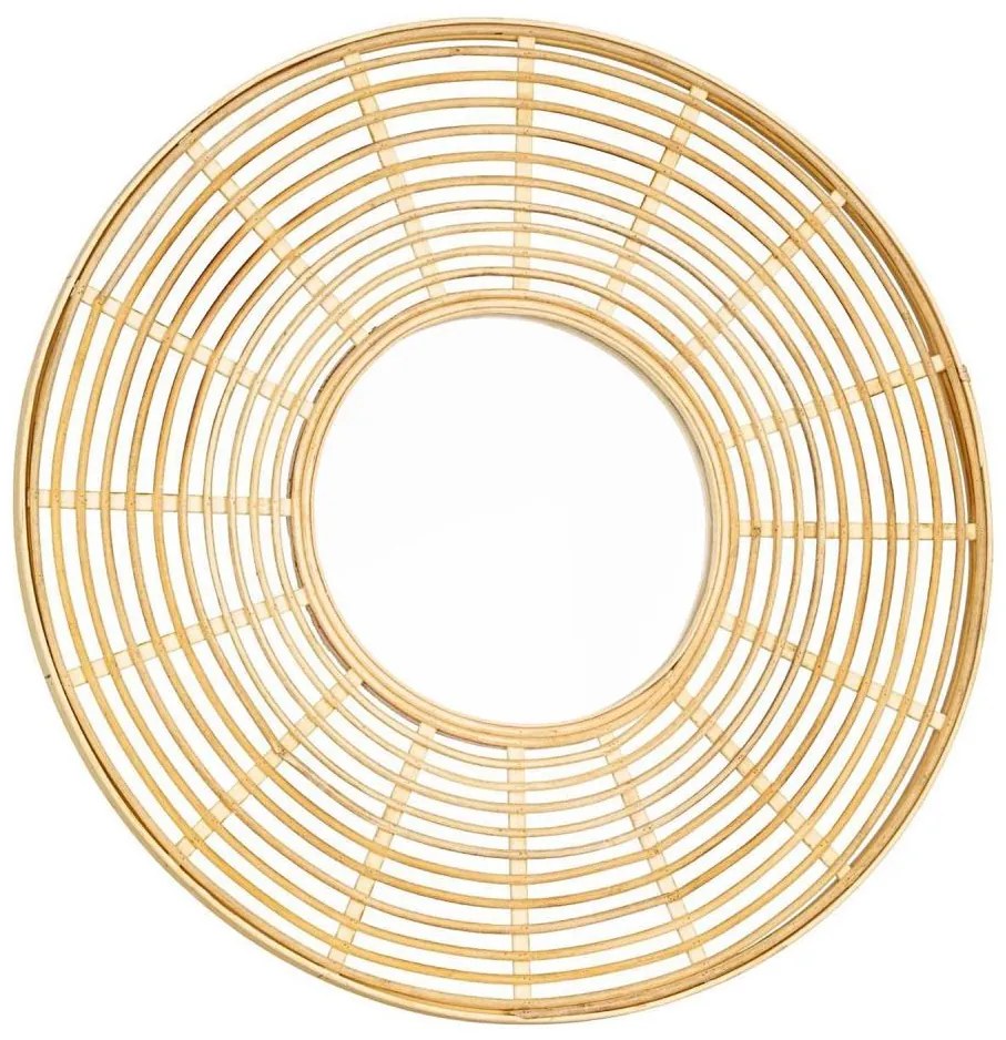 Eglo 425029 - MITSUKE falitükör, 55 cm átmérő, bambusz