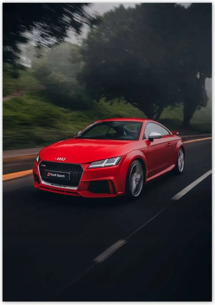 Poszterek 70x100 Piros Audi Autó