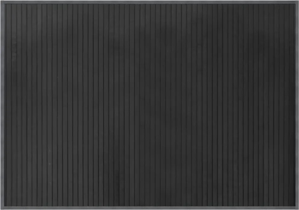 vidaXL négyszögletű szürke bambusz szőnyeg 70 x 100 cm