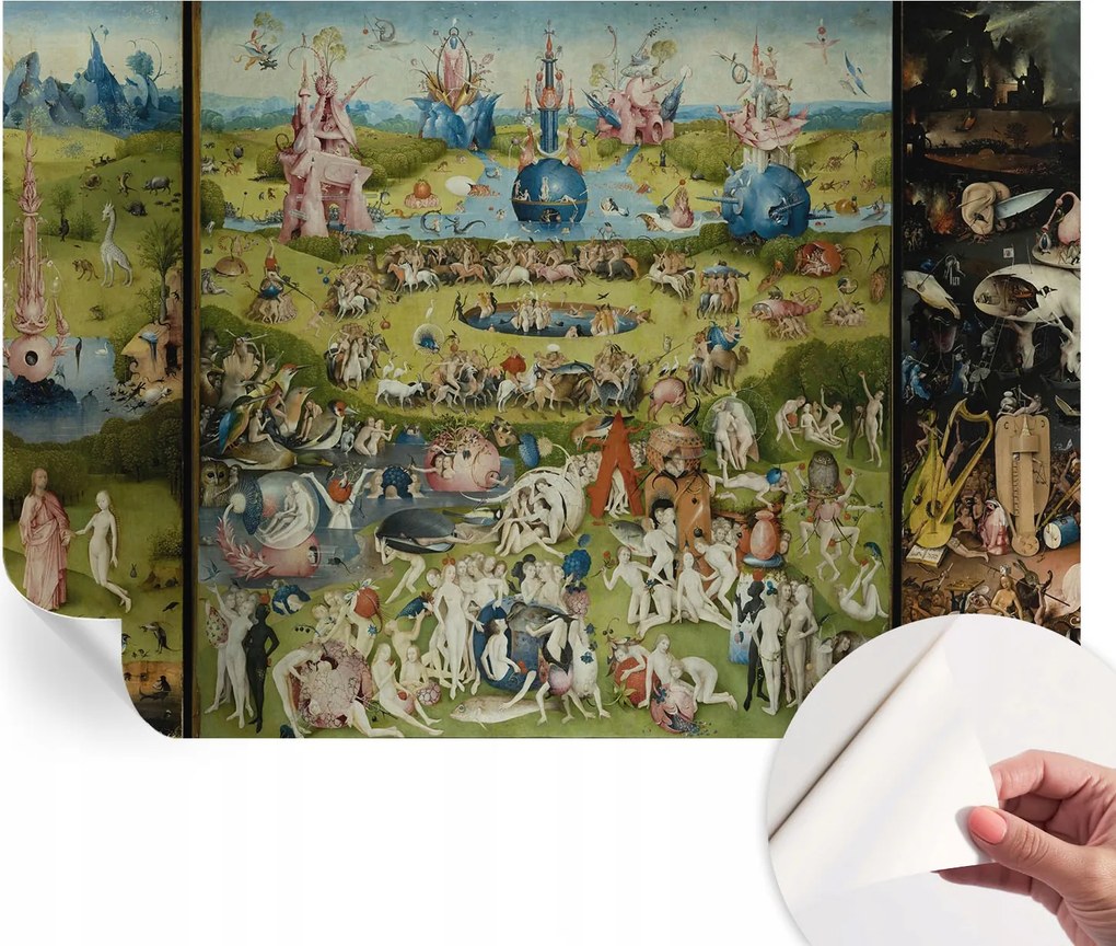 Modern öntapadós fali fotótapéta Rejtélyes kert 152x104 cm