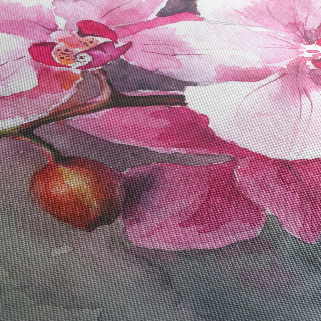 Kép - Orchideák, akvarell (90x60 cm)