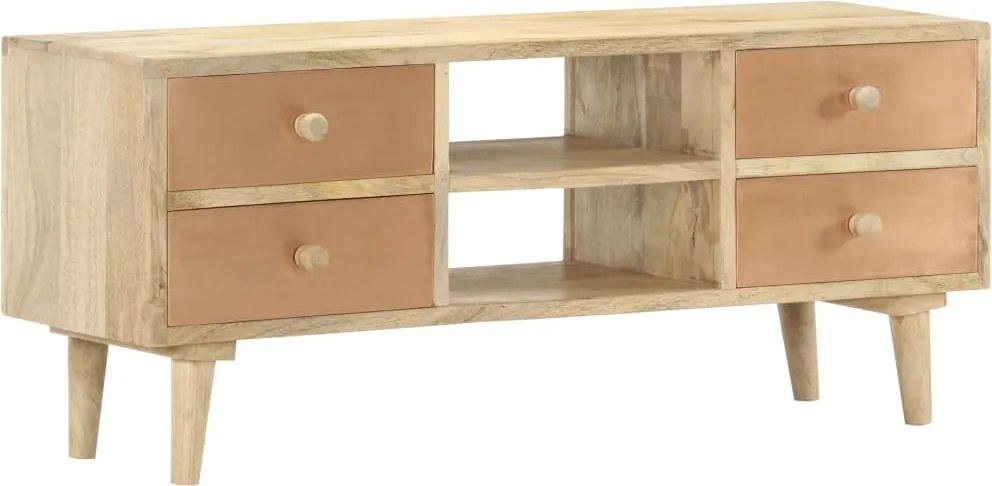 vidaXL tömör mangófa TV-szekrény 110 x 30 x 45 cm