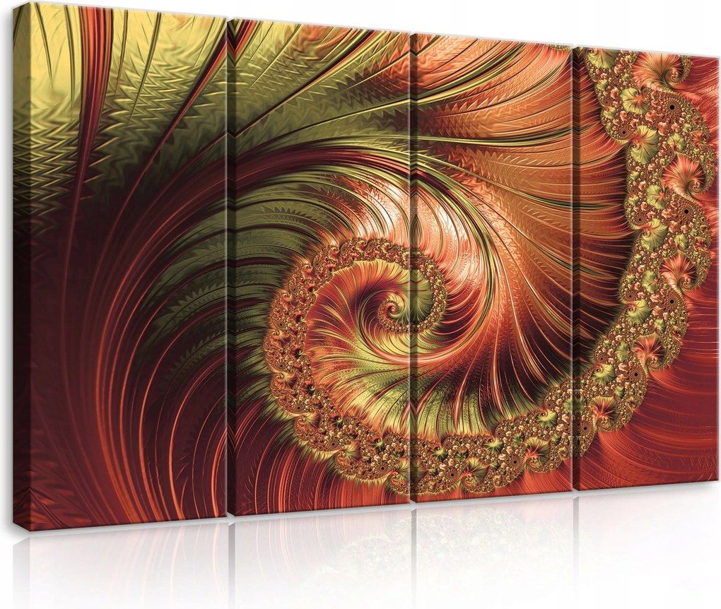 Vászonkép 120x80 Fraktál spirál dinamika energia absztrakt modern minta