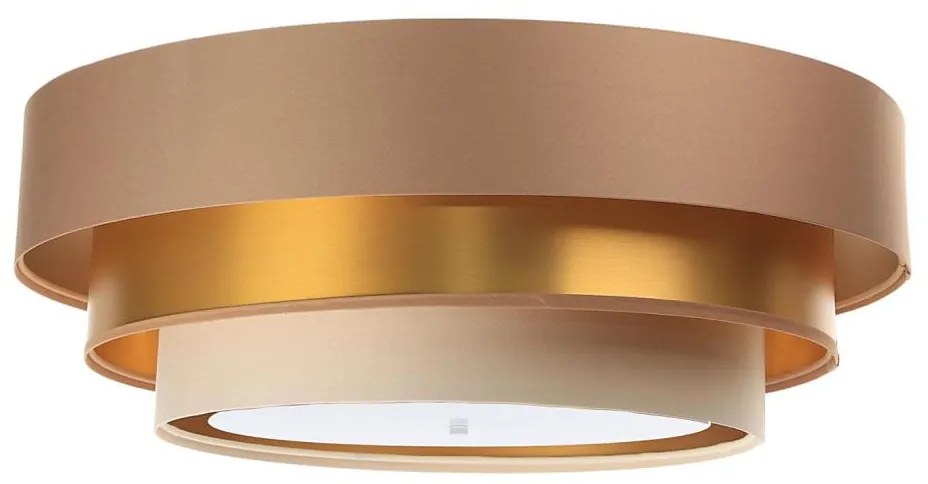 TRINITI mennyezeti lámpa 2xE27/60W/230V barna/arany/beige
