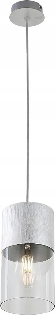 Rabalux Zelkova Mennyezeti lámpa E27 1x40W 120cm Szürke Metál