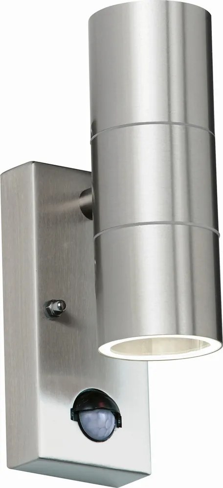 ENDON EL-40062 CANON Modern Kültéri Fali Lámpa Polírozott Rozsdamentes Acél, Átlátszó GU10 IP44
