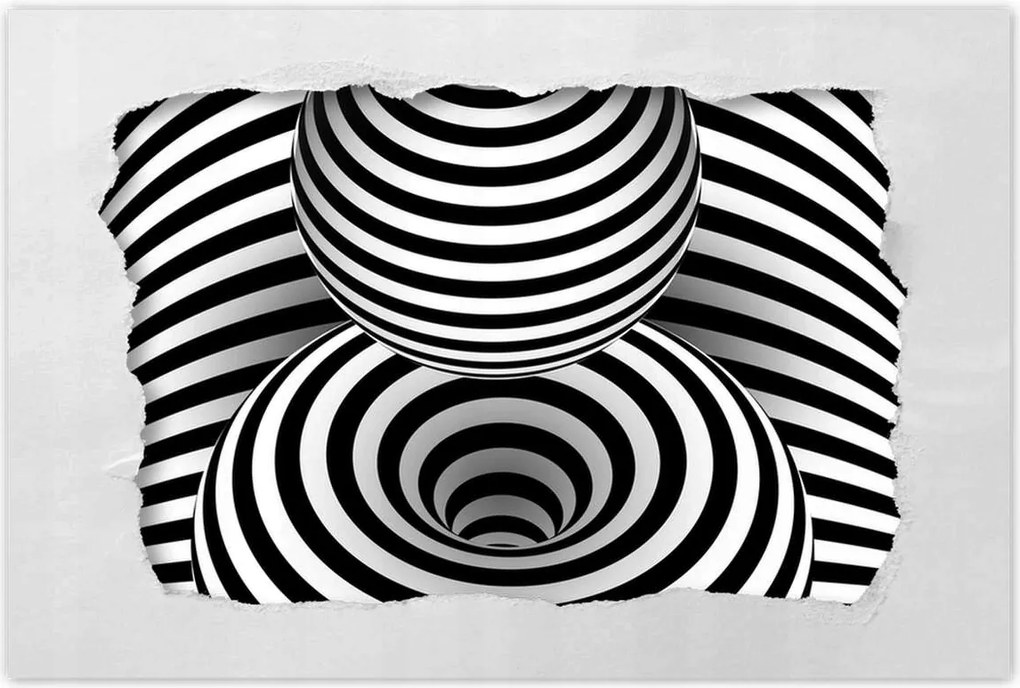 Poszterek 120x80 Absztrakt fekete-fehér