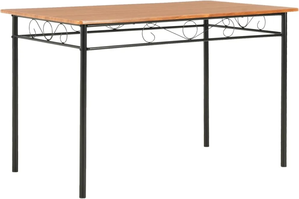 vidaXL barna MDF étkezőasztal 120 x 70 x 75 cm