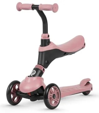 QPlay - Gyermek roller 4in1 SEMA rózsaszín