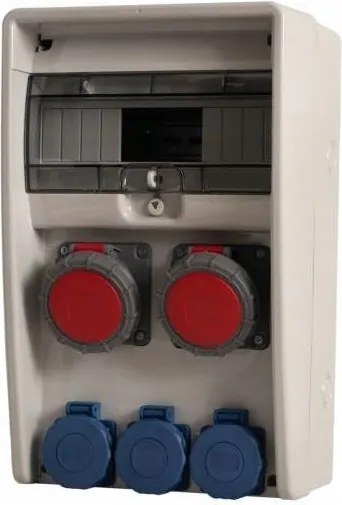 Ulisse kapcsolószekrény 12M 2x16A/5P, 3x230 IP65