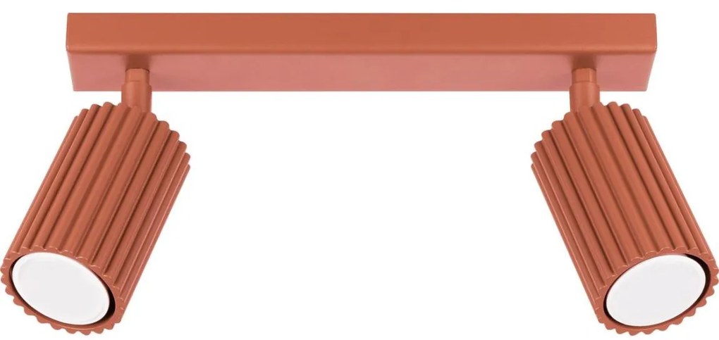 Sollux SL.1637 - Spotlámpa KARBON 2xGU10/10W/230V piros