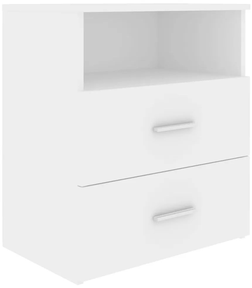 2 db fehér éjjeliszekrény 50 x 32 x 60 cm