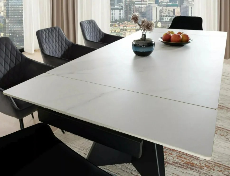Laconi bővíthető étkezőasztal fehér 160-220 cm