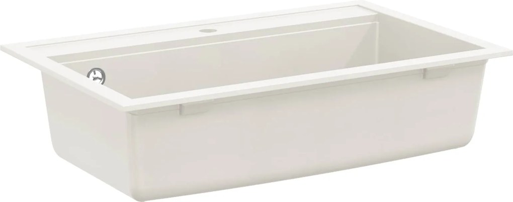 vidaXL Mosogató Fehér 795 x 505 mm Gránit