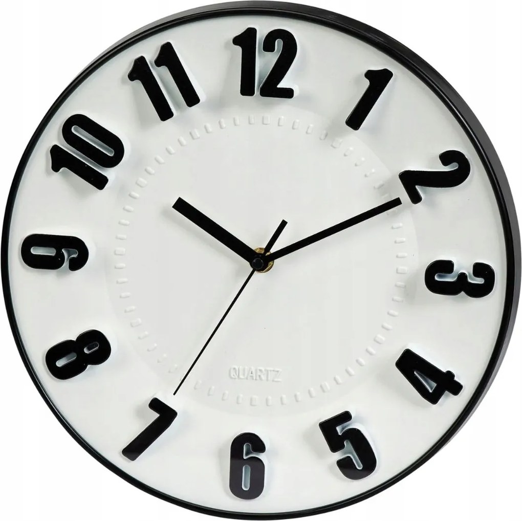 Falióra 30 cm Fekete Klasszikus Falióra Olvasható