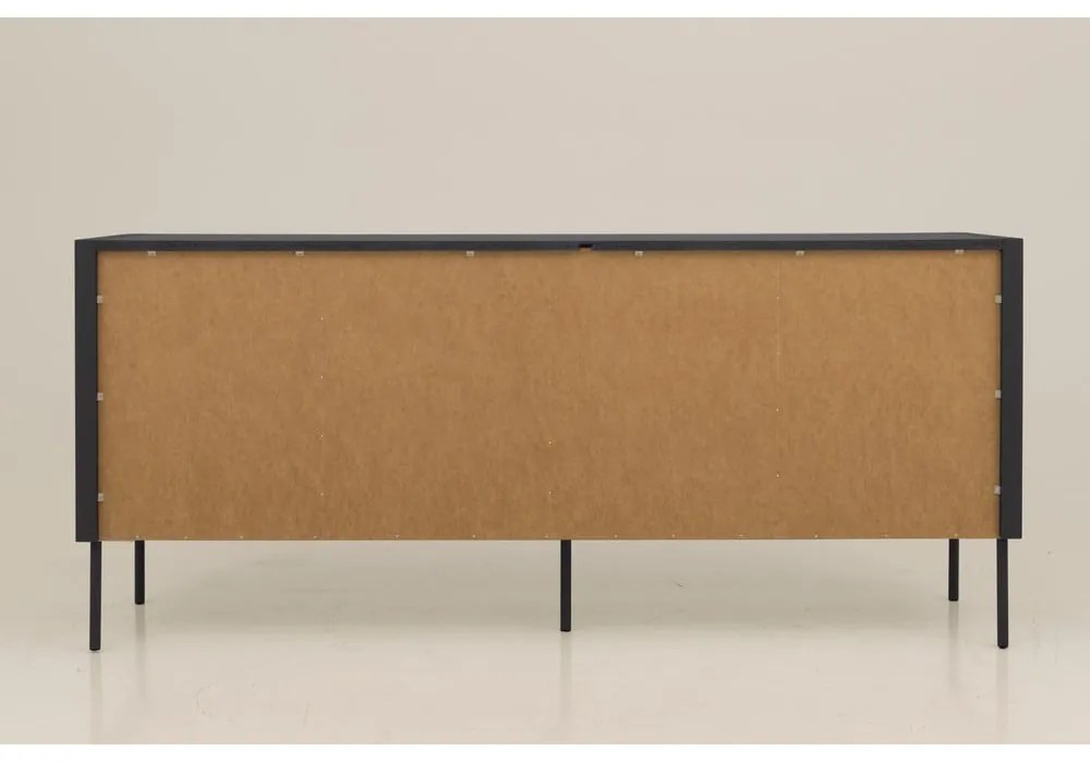 Switch fekete komód, 173 x 76 cm - Tenzo