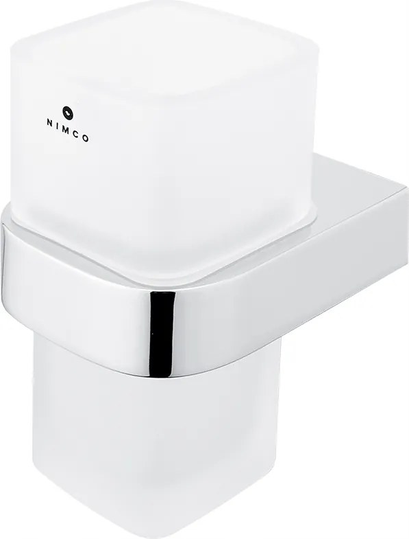 Nimco Nikau falra szerelhető fogkefe tartó, matt üveg Nk 30058H-26