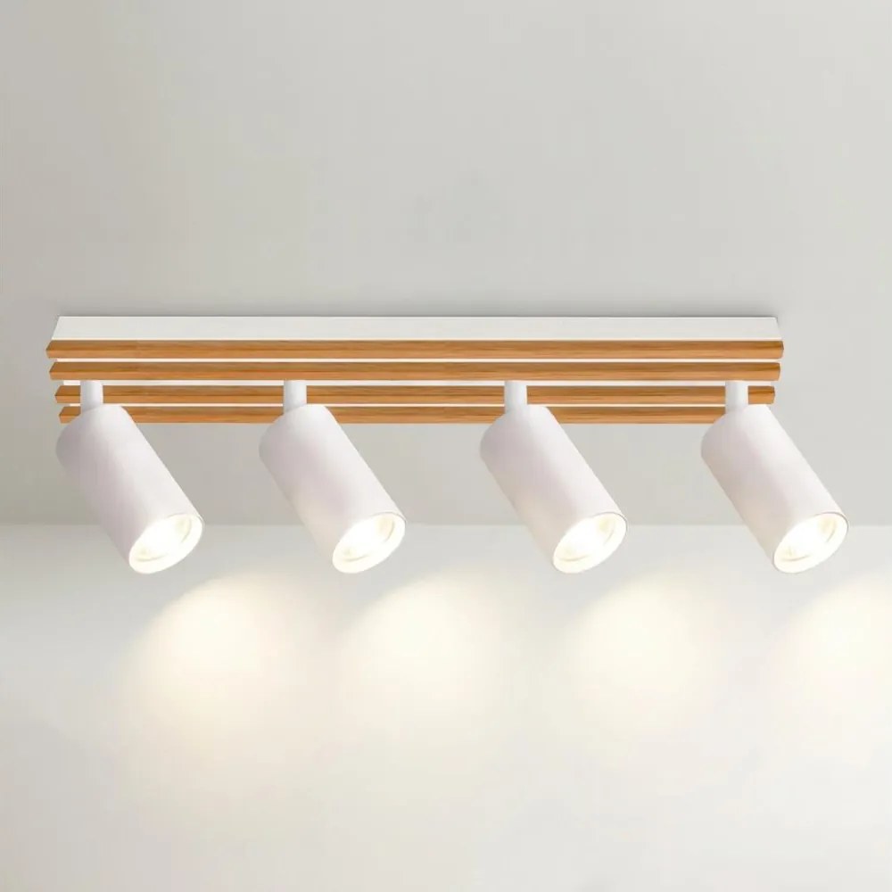 Brilagi - SELE WOOD 4xGU10/30W/230V spotlámpa, fehér/fa
