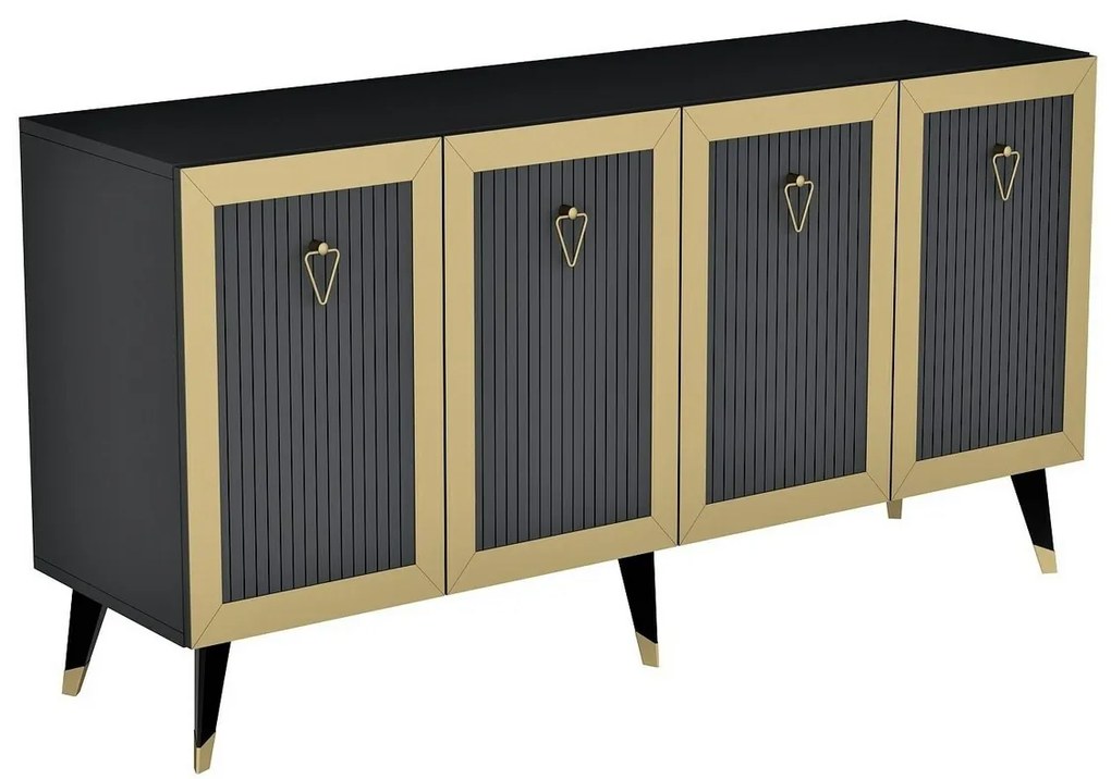 Bare Anthracite and Gold szekrény