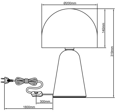 Brilliant - Asztali lámpa NALAM 1xE14/40W/230V bézs