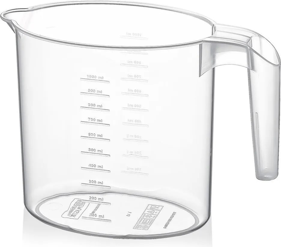 Italos Kancsó Gyümölcslé Mérőpohárral Műanyag Fogantyúval És Kifolyócsővel 1L