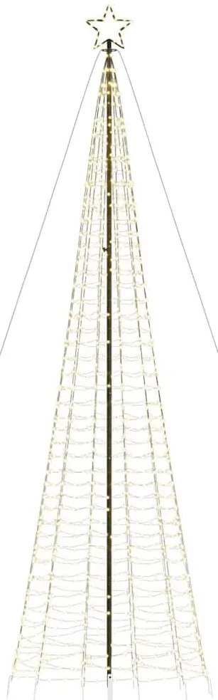 meleg fehér LED karácsonyfa tüskékkel 1534 LED 500 cm