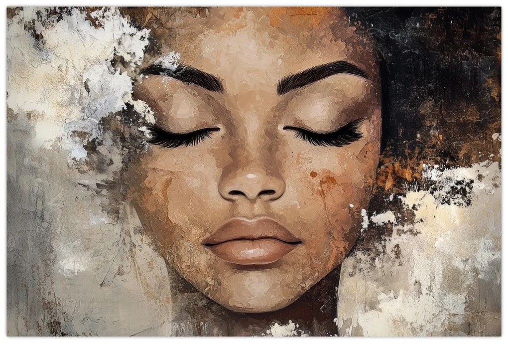 Kép - Női portré (90x60 cm)