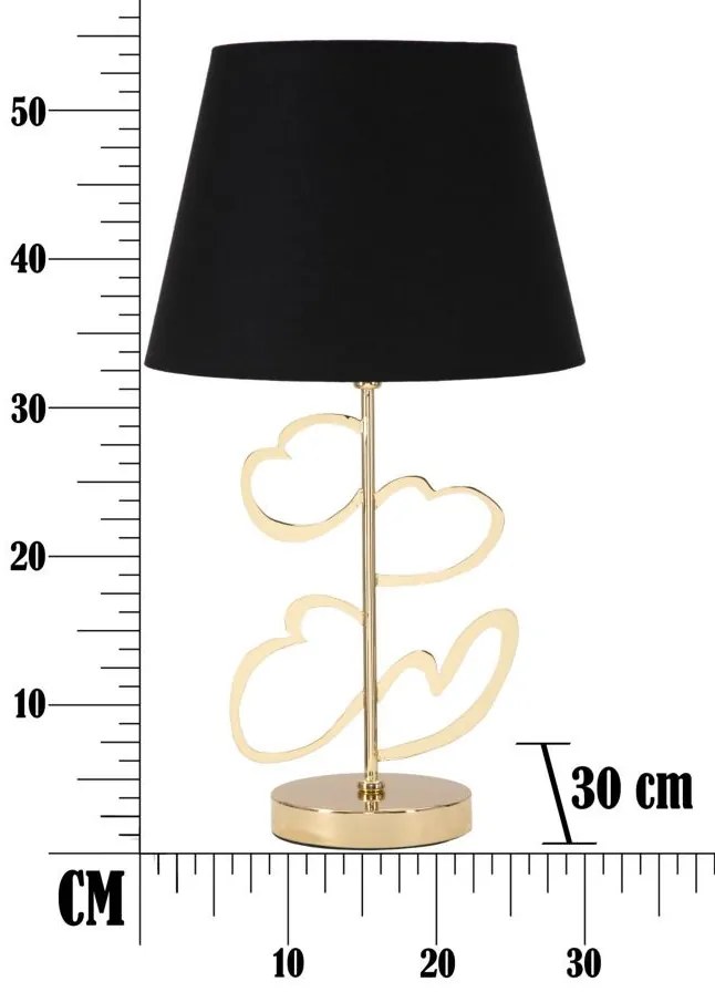 Asztali lámpa glam harts ø 30x54,5cm