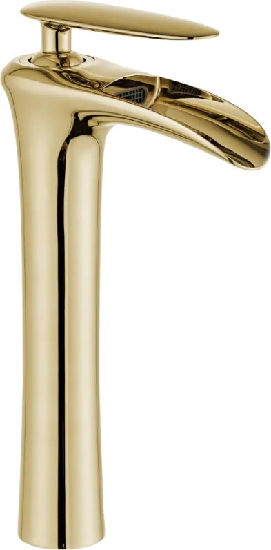 Mexen Lyra magas mosdó csaptelep, arany - 745310-50