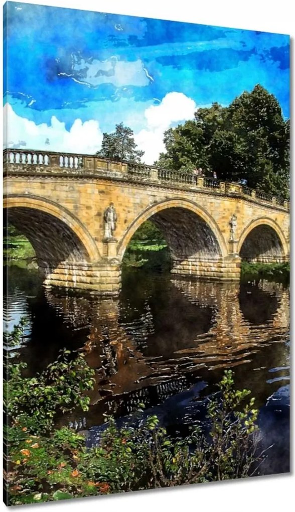 Vászonkép 80x120 Híd Tájkép Híd Folyó