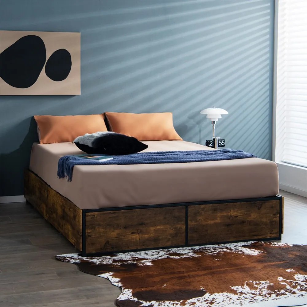 Franciaágy keret 4 fiókkal 140x200cm