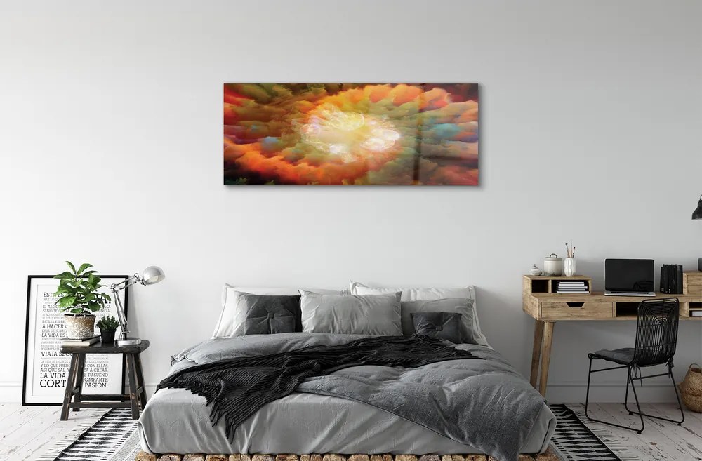 Üvegképek Absztrakt fraktál minták 125x50 cm