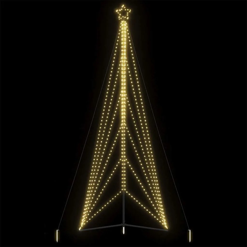 meleg fehér LED karácsonyfa 861 LED 478 cm