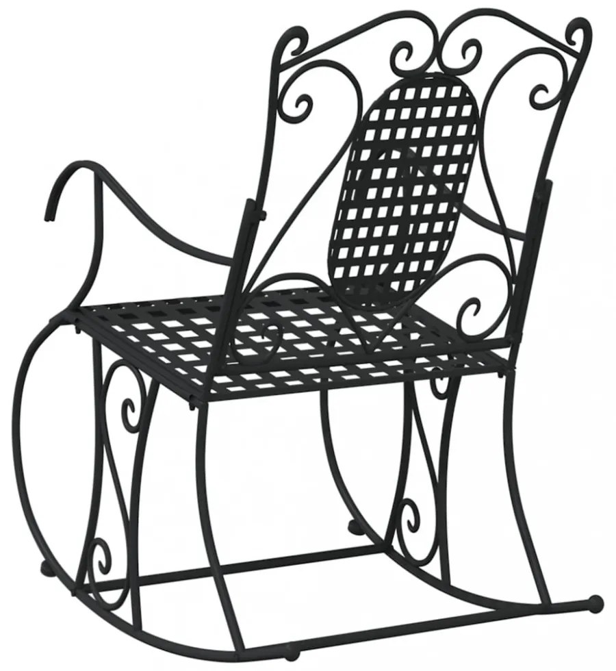 fekete acél hintapad 84 cm