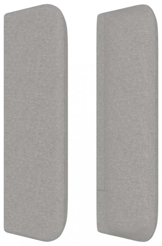 világosszürke szövet fejtámla 83x16x78/88 cm