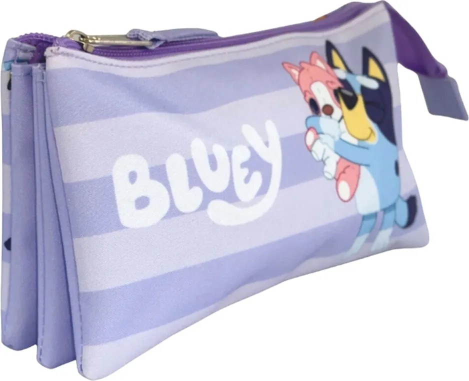 Bluey Puppy 3 rekeszes tolltartó 22 cm