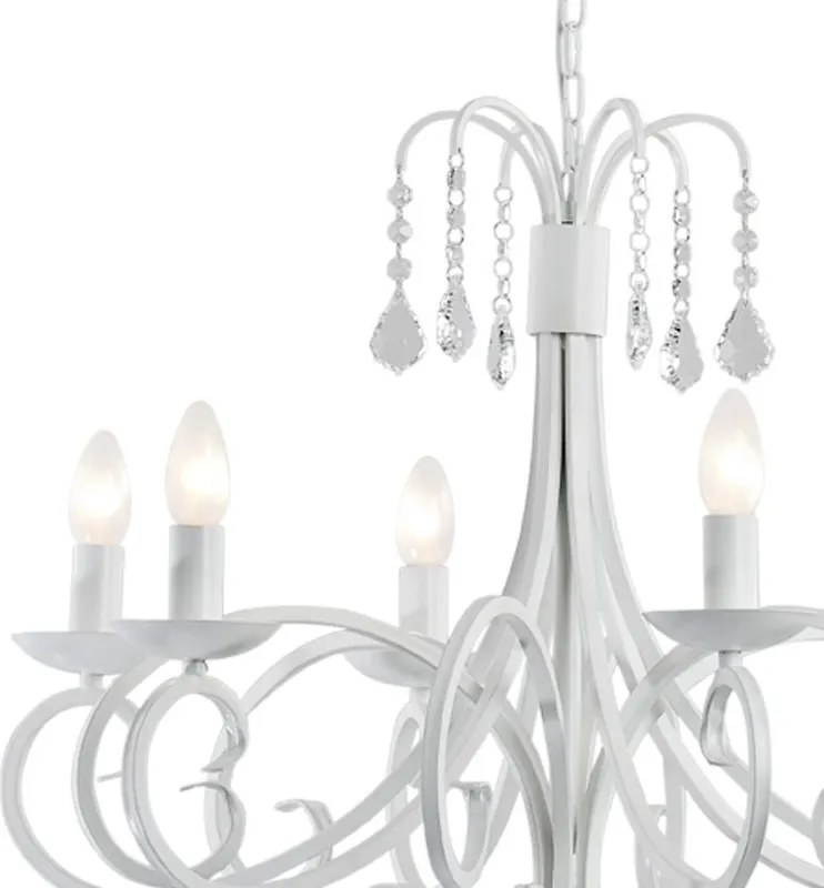 ARGON 2561 DIADEMA Kristály Csillár Fehér E14 IP20