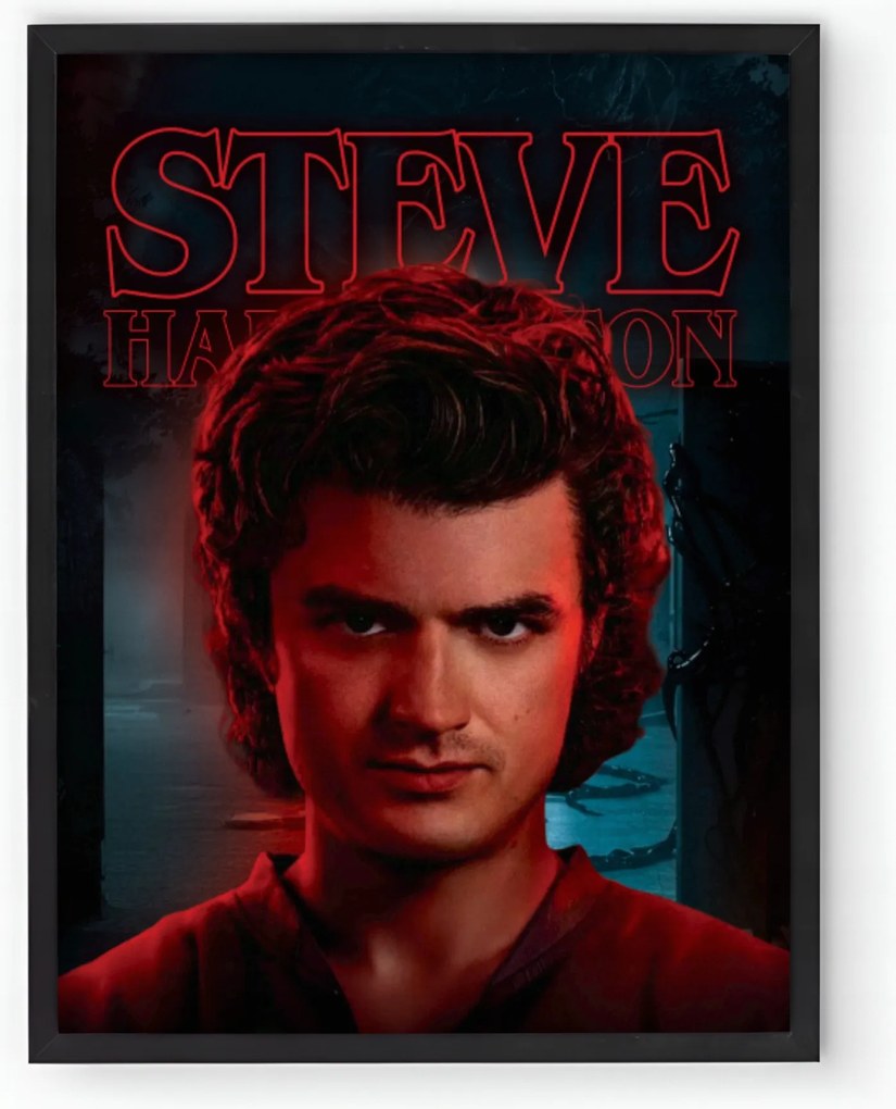 Keretezett poszter Stranger Things sorozat Steve Harrington 30x40 cm