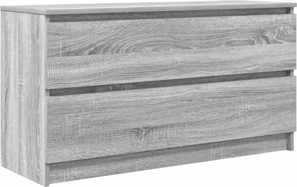vidaXL szürke sonoma színű szerelt fa TV-szekrény 100x35x54 cm