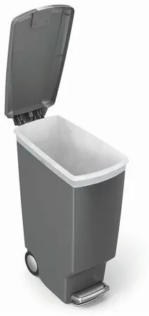 Simplehuman keskeny pedálos szemetes 40 l, szürke