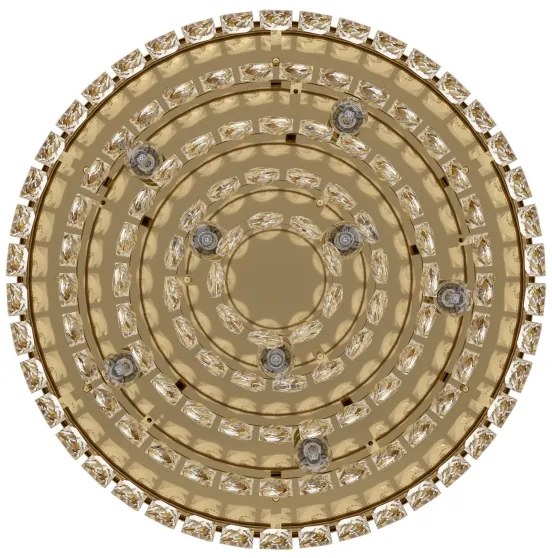 Eglo 39457 - Mennyezeti lámpa VALPARAISO 8xE14/40W/230V arany