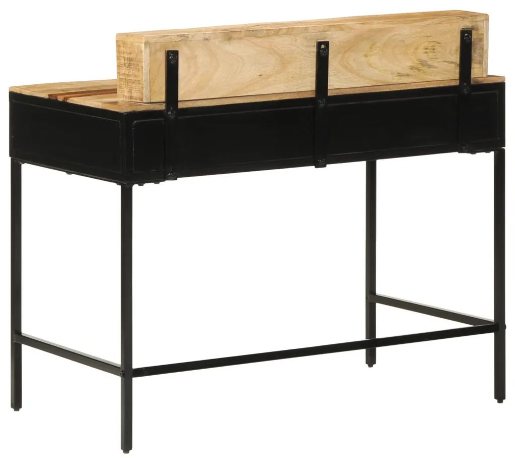 Konzol asztal 100x55x75 cm Tömör durva fa mangó