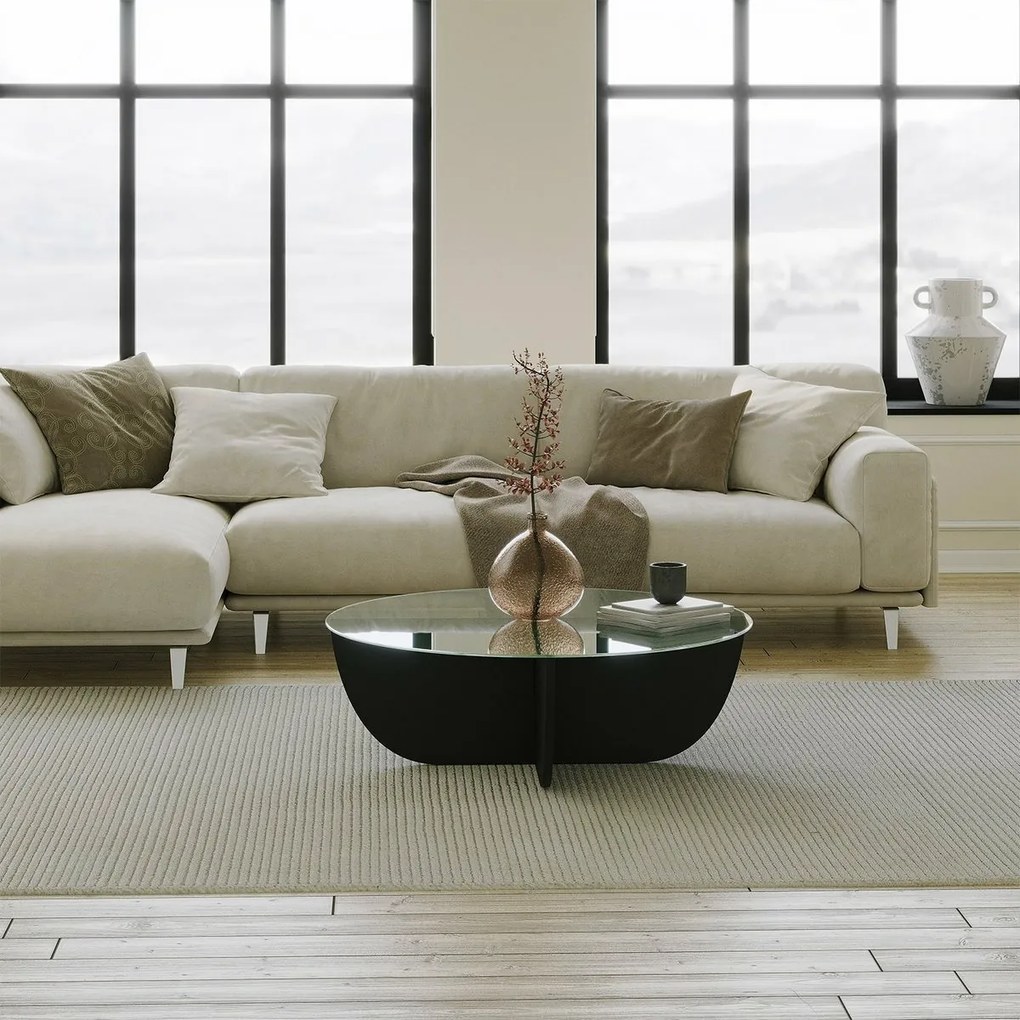 Lily Black dohányzóasztal