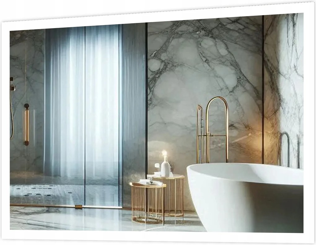 Fürdőszobai Megvilágított Led Tükör 50x90 Aurelia