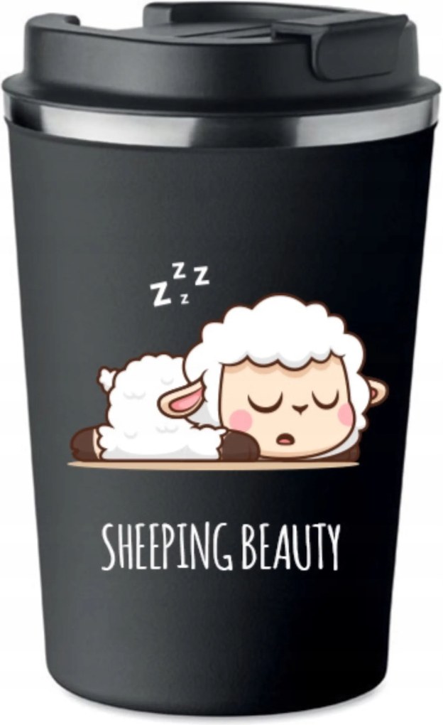 Prémium termo bögre Sheeping Beauty Bárány mintával 350ml 0,35l KT_025